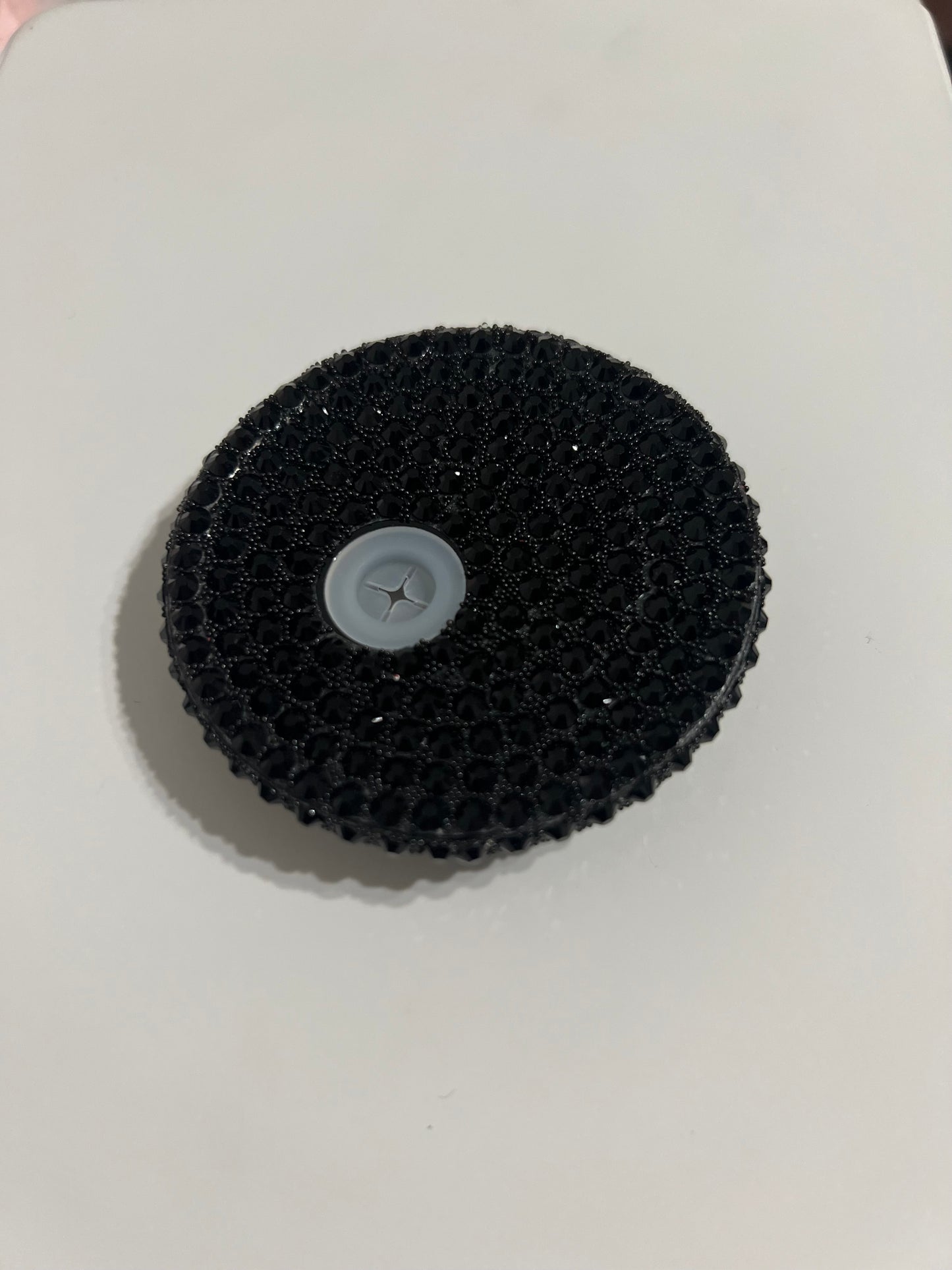 Black Rhinestone Lid