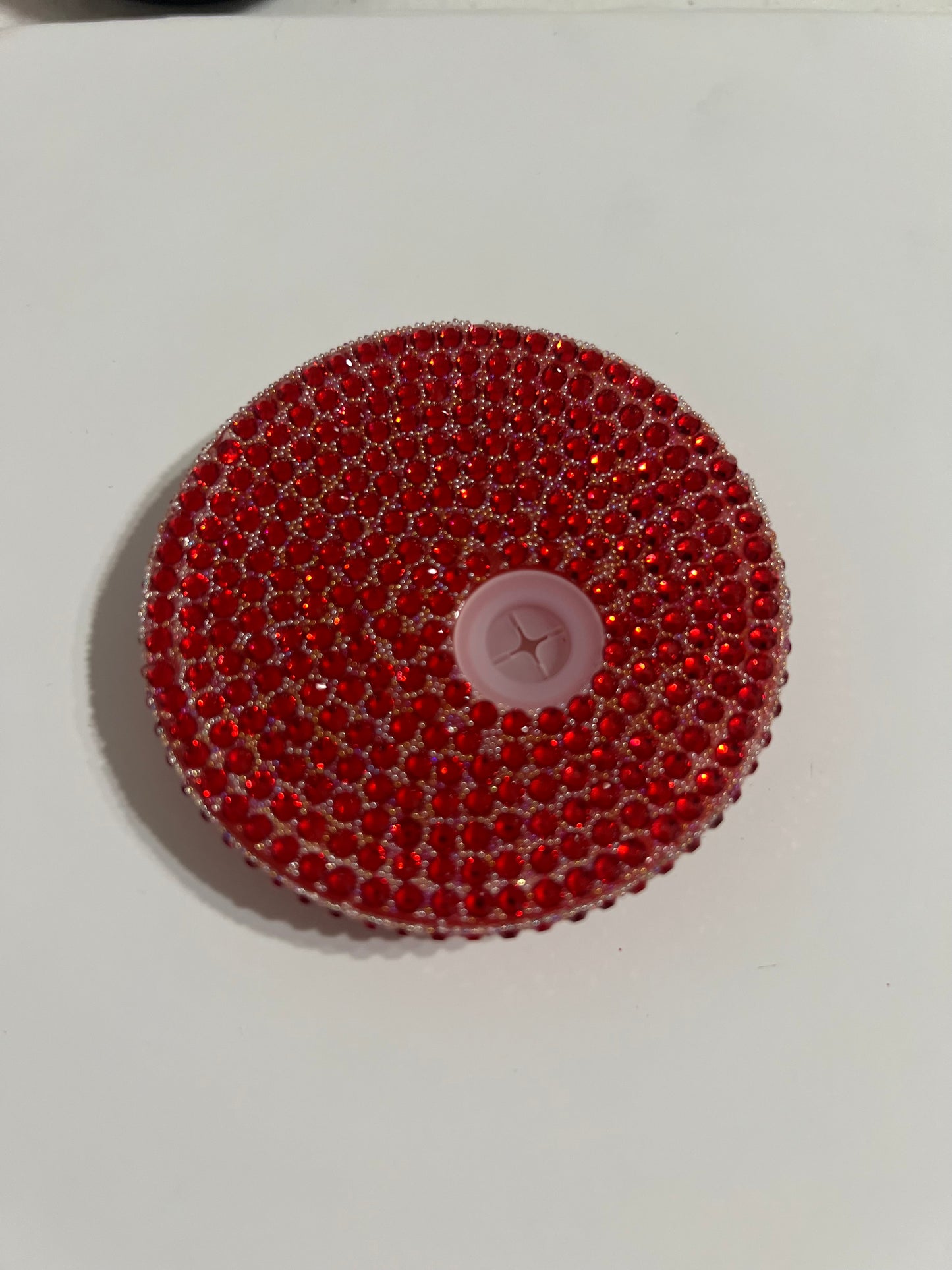 Red Rhinestone Lid
