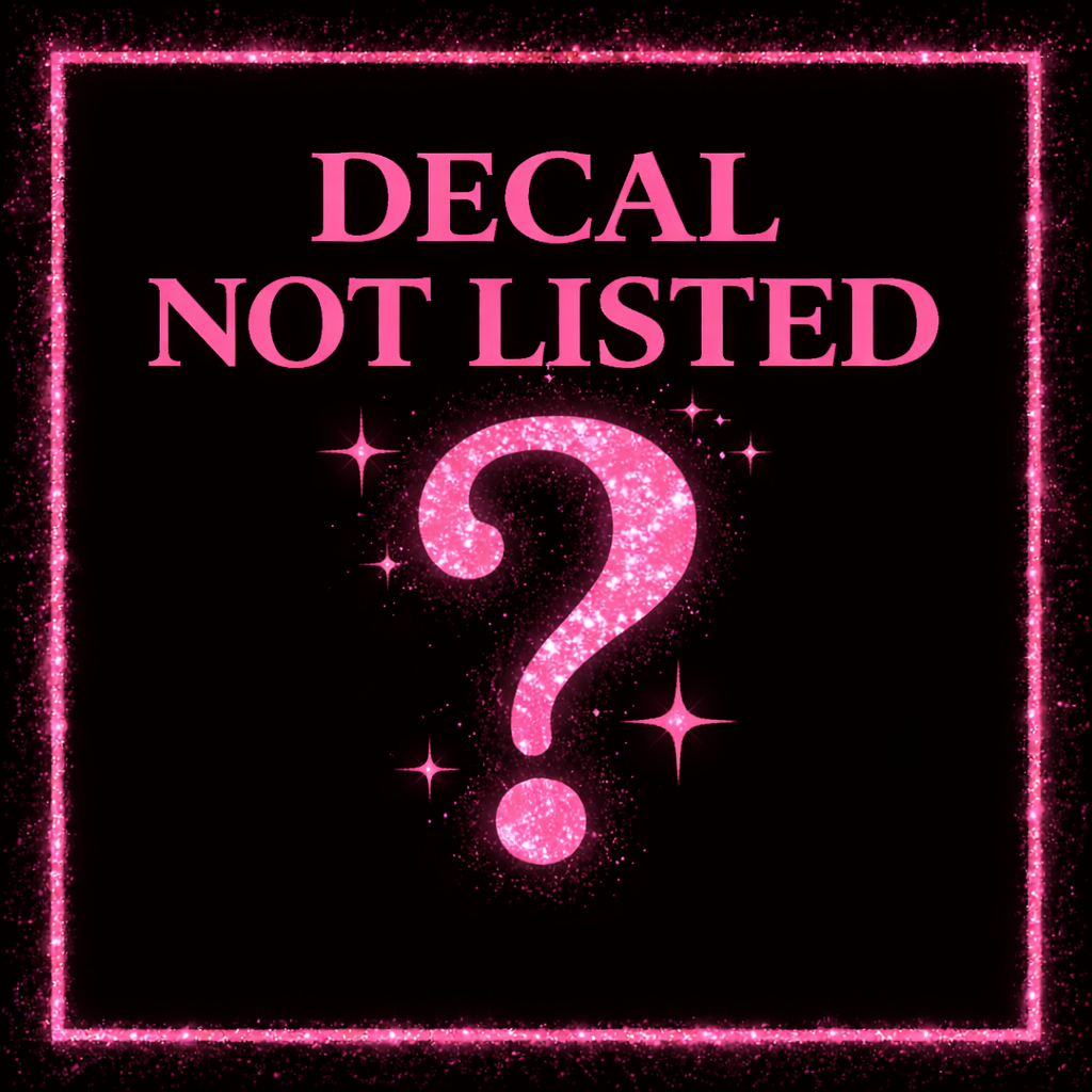 Decal not listed?
