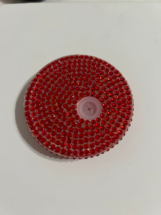 Red Rhinestone Lid