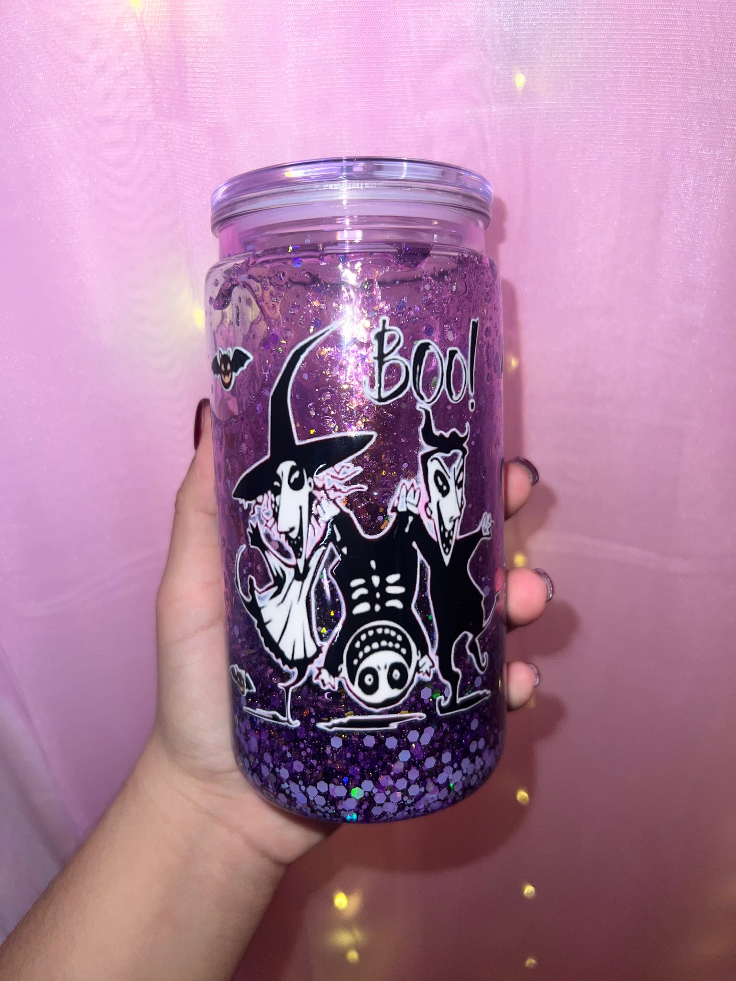 Nightmare before Christmas glow in the dark drip cup